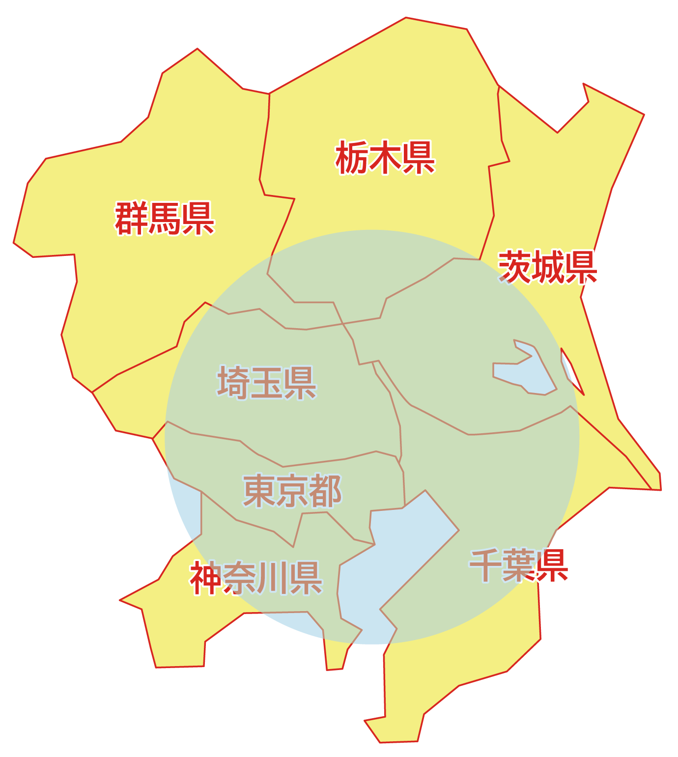関東エリアマップ