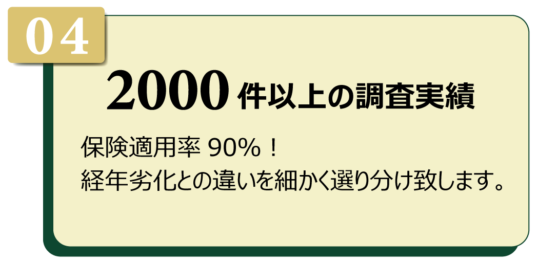 2000件以上の調査実績